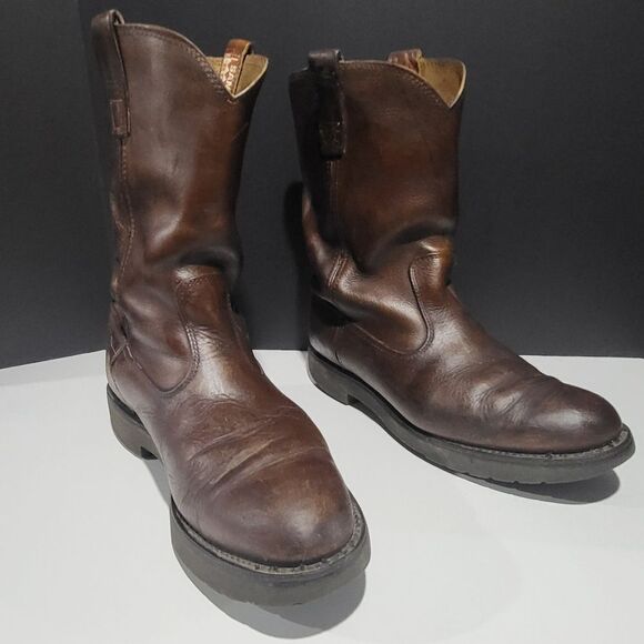 Santa Fe Men's Leather Oil Resistant Work Boots - Picture 2 of 14